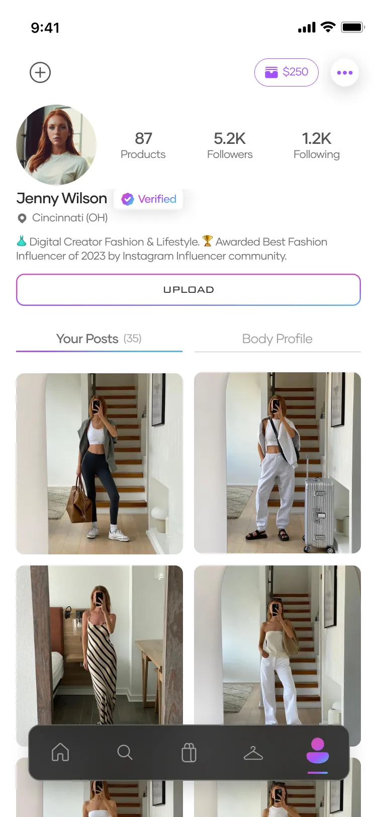 Your profile, your fashion store
